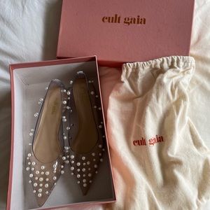 Cult Gaia Pearl Kitten Heels